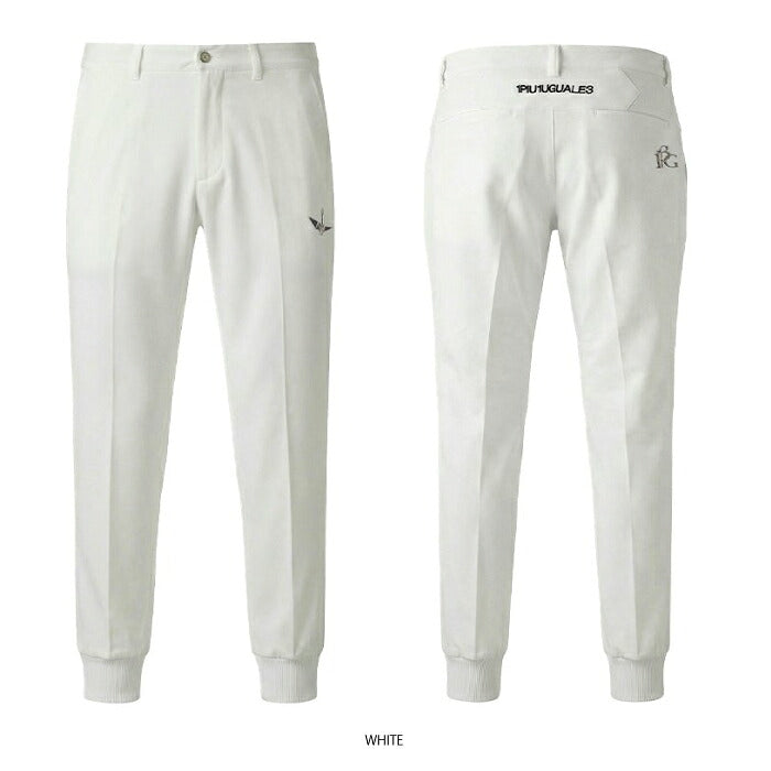1PIU1UGUALE3 GOLF ウノピゥウノウグァーレ ゴルフウェア メンズ 113 GOLF RIB PANTS ロングリブパンツ テーパードライン ストレッチ 軽量 ソフトなフィット感 セットアップ対応 grp219-gpu047