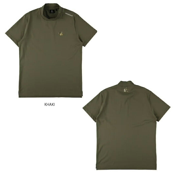 1PIU1UGUALE3 GOLF ウノピゥウノウグァーレトレゴルフ ゴルフウェア メンズ 113 GOLF ICE LUXE MOCK NECK 半袖モックネックシャツ 接触冷感 セットアップ対応 grt274-gpu023