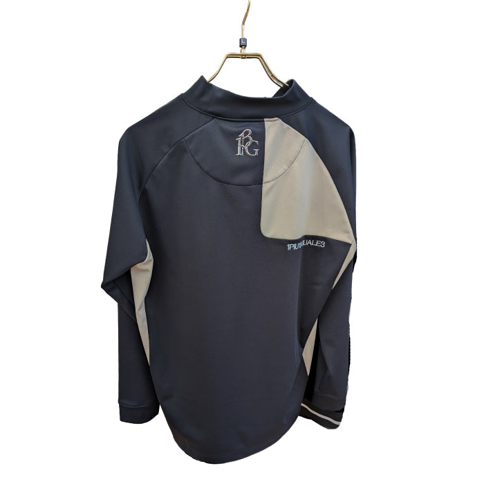 1PIU1UGUALE3 GOLF ウノピゥウノウグァーレトレゴルフ ゴルフウェア メンズ 113 GOLF L S MOCK NECK SHOULDER PANEL 長袖モックネックシャツ 防風性 ドライ 軽快な着用感 日本製 grt290-gpe065