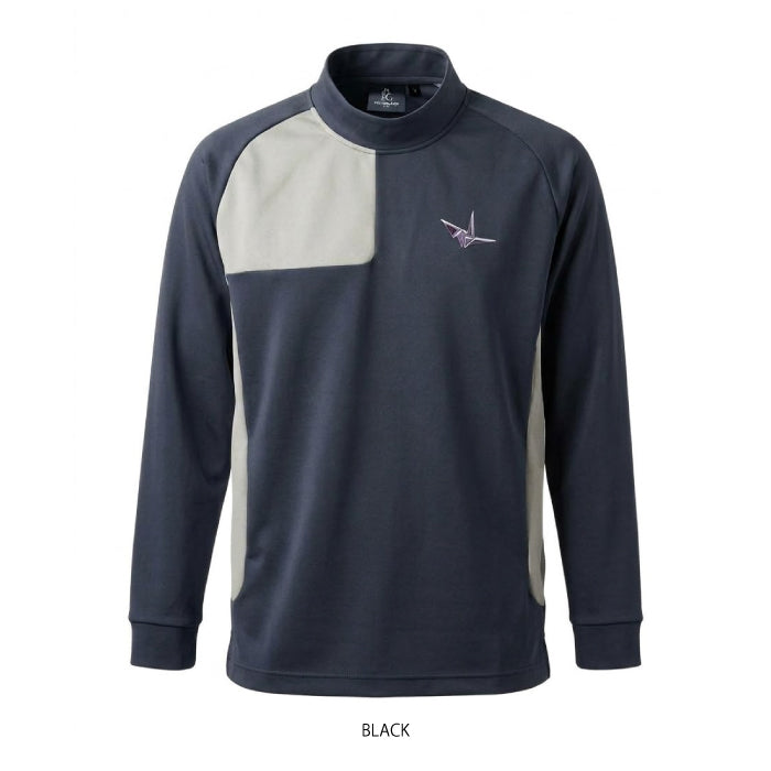 1PIU1UGUALE3 GOLF ウノピゥウノウグァーレトレゴルフ ゴルフウェア メンズ 113 GOLF L S MOCK NECK SHOULDER PANEL 長袖モックネックシャツ 防風性 ドライ 軽快な着用感 日本製 grt290-gpe065