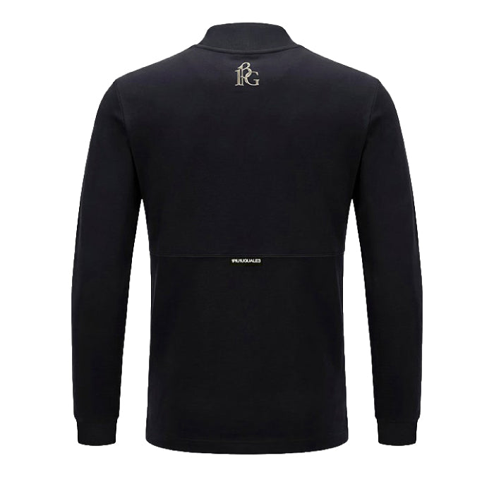 1PIU1UGUALE3 GOLF ウノピゥウノウグァーレトレゴルフ ゴルフウェア メンズ 113 GOLF LS MOCK NECK FRONT LOGO 長袖モックネックシャツ 2wayストレッチ 高機能 日本製 grt293-gnu028