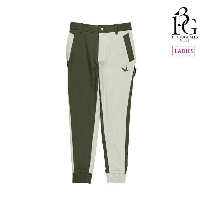 1PIU1UGUALE3 GOLF ウノピゥウノウグァーレトレゴルフ ゴルフウェア レディース LADIES' 113 GOLF CRAZY RIB PANTS ロングパンツ セットアップ対応 GSP128-GPU012