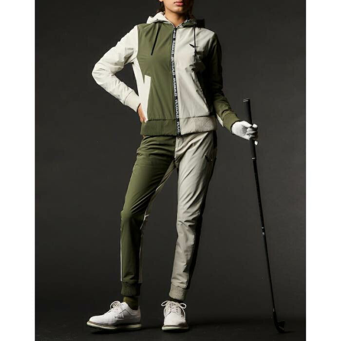 1PIU1UGUALE3 GOLF ウノピゥウノウグァーレトレゴルフ ゴルフウェア レディース LADIES' 113 GOLF CRAZY RIB PANTS ロングパンツ セットアップ対応 GSP128-GPU012