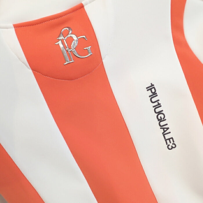 1PIU1UGUALE3 GOLF ウノピゥウノウグァーレトレゴルフ ゴルフウェア レディース LADIES' 113 GOLF L/S MOCK NECK VERTICAL STRIPE モックネック ストライプ ストレッチ ジャージー素材 洗濯可 gst258-gpu046