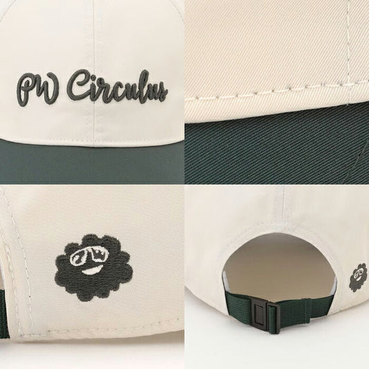 PW CIRCULUS ピーダブリュサーキュラス ゴルフ メンズ レディース UNISEX ３D刺繍ロゴキャップ 帽子 シンプルコーデ ht7ilm0311