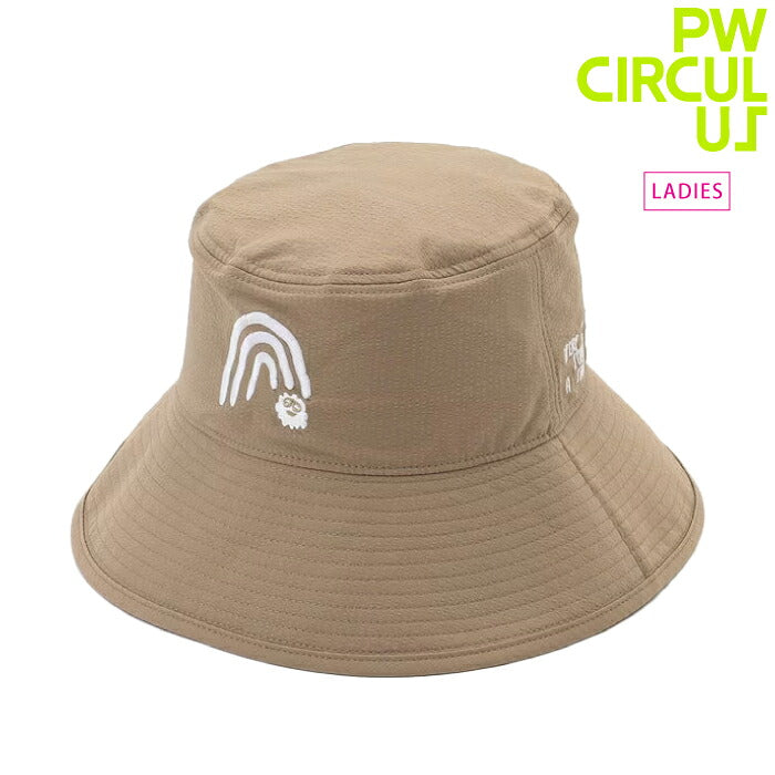 PW CIRCULUS ピーダブリュサーキュラス ゴルフウェア メンズ レディース UNISEX バケットハット 帽子 軽量 手洗い洗濯可 ht7ilm0501