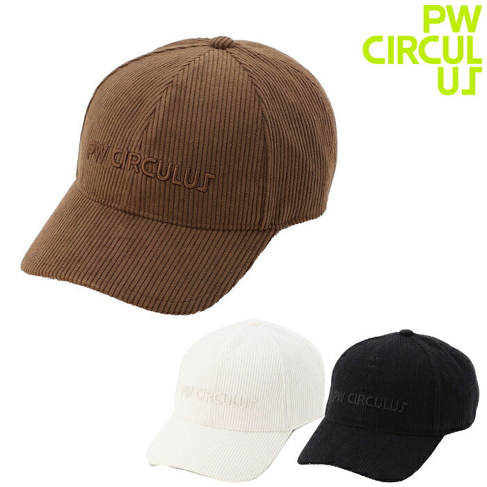 PW CIRCULUS ピーダブリュサーキュラス ゴルフウェア メンズ レディース UNISEX コーデュロイキャップ ゴルフ ベーシック ht7ilw0311