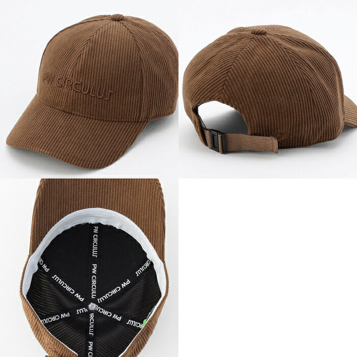 PW CIRCULUS ピーダブリュサーキュラス ゴルフウェア メンズ レディース UNISEX コーデュロイキャップ ゴルフ ベーシック ht7ilw0311