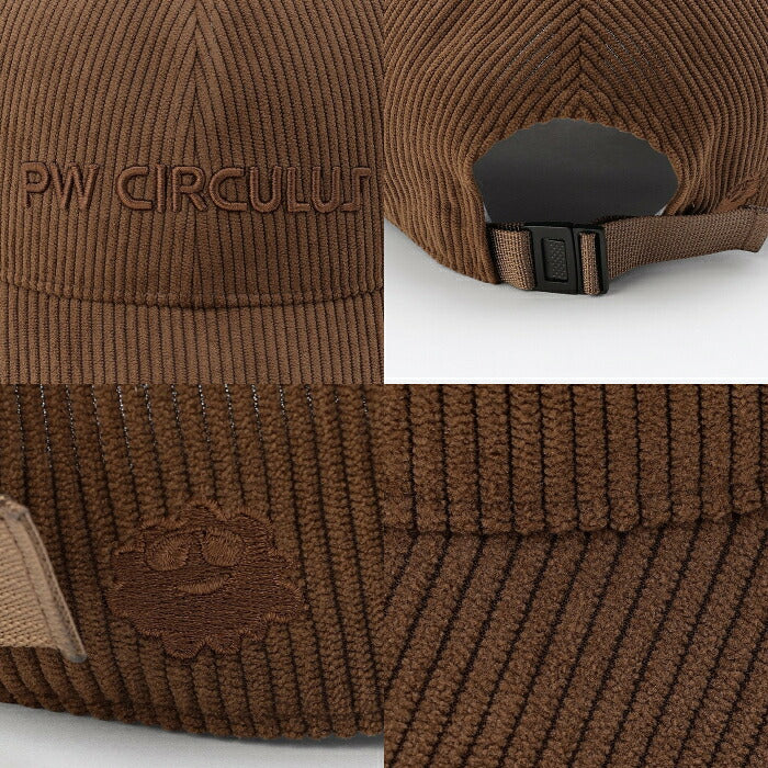 PW CIRCULUS ピーダブリュサーキュラス ゴルフウェア メンズ レディース UNISEX コーデュロイキャップ ゴルフ ベーシック ht7ilw0311