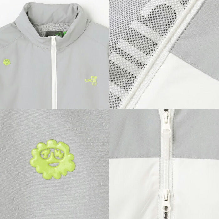PW CIRCULUS ピーダブリュサーキュラス ゴルフウェア メンズ MEN スプリングジャケット ブルゾン 花粉がつきにくい 2way仕様 撥水 ストレッチ jrpnlm0301