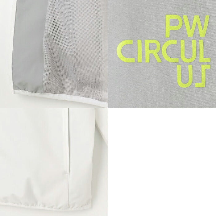 PW CIRCULUS ピーダブリュサーキュラス ゴルフウェア メンズ MEN スプリングジャケット ブルゾン 花粉がつきにくい 2way仕様 撥水 ストレッチ jrpnlm0301