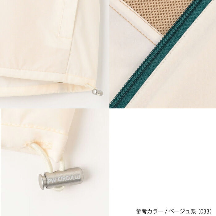 PW CIRCULUS ピーダブリュサーキュラス ゴルフウェア レディース WOMEN スプリングジャケット ブルゾン 花粉がつきにくい 2way仕様 撥水 ストレッチ jrpqlm0304