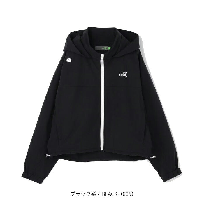 PW CIRCULUS ピーダブリュサーキュラス ゴルフウェア レディース WOMEN スプリングジャケット ブルゾン 花粉がつきにくい 2way仕様 撥水 ストレッチ jrpqlm0304