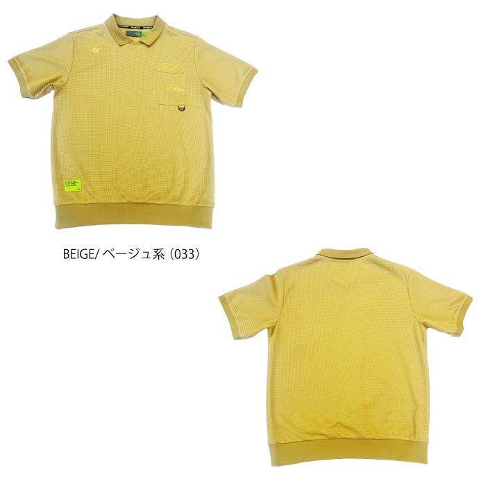 PW CIRCULUS ピーダブリュサーキュラス ゴルフウェア メンズ ワッフルポロ khpngm0435