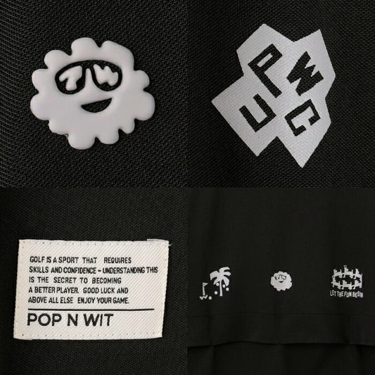 PW CIRCULUS ピーダブリュサーキュラス ゴルフウェア メンズ 半袖シャツ ストレッチメッシュカノコ ベンチレーションモックT 吸水速乾 ストレッチ 快適通気性 KHPNGM0605