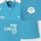 PW CIRCULUS ピーダブリュサーキュラス ゴルフウェア メンズ 吸水速乾 UV遮蔽率99.5% UVカット ストレッチ MEN ハーフジップロングスリーブモックT 長袖シャツ kkpngw0211