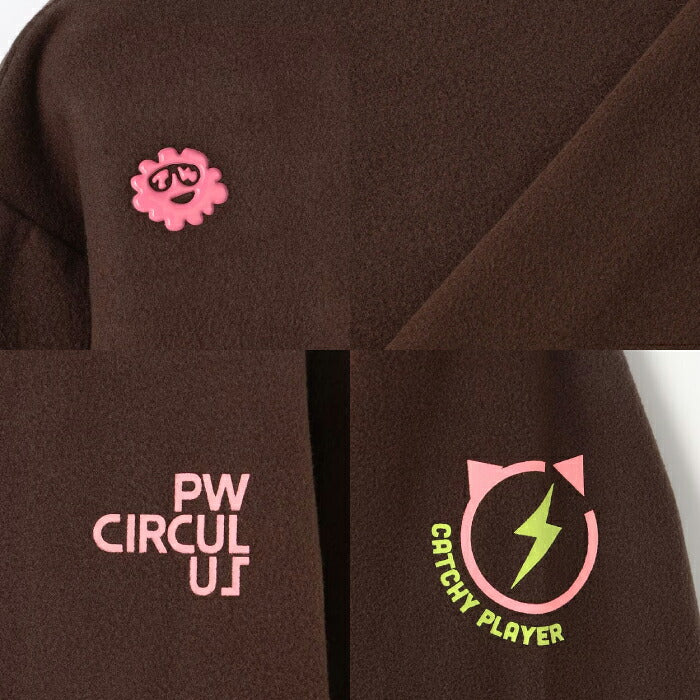 PW CIRCULUS ピーダブリュサーキュラス ゴルフウェア メンズ MEN スピンドル付 両面起毛タートルネック 長袖シャツ 起毛素材であたたか 長めネック しっかり防寒 kkpngw0521