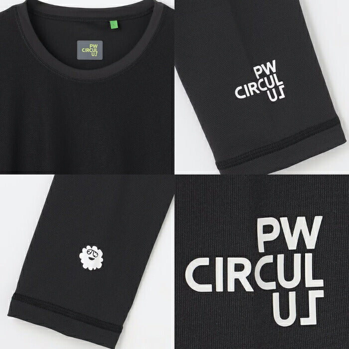 PW CIRCULUS ピーダブリュサーキュラス ゴルフウェア メンズ MEN UVメッシュコンビインナーシャツ 接触冷感 UVカット 吸水速乾 ストレッチ 合わせやすい1着 kkpnlm0311
