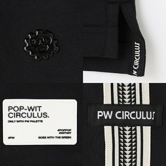 PW CIRCULUS ピーダブリュサーキュラス ゴルフウェア メンズ MEN GAMEシャツライク ポロ ゴルフ フェイクレイヤード レトロ感 ストレッチ ストレッチ kkpnlw0321