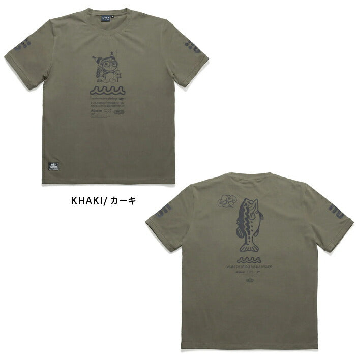 muta MARINE GOLF ムータマリンゴルフ ゴルフウェア メンズ レディース Kuromi × muta MARINE Fishing ストレッチTシャツ サンリオコラボ 伸縮性 綿混 mfmp-434777