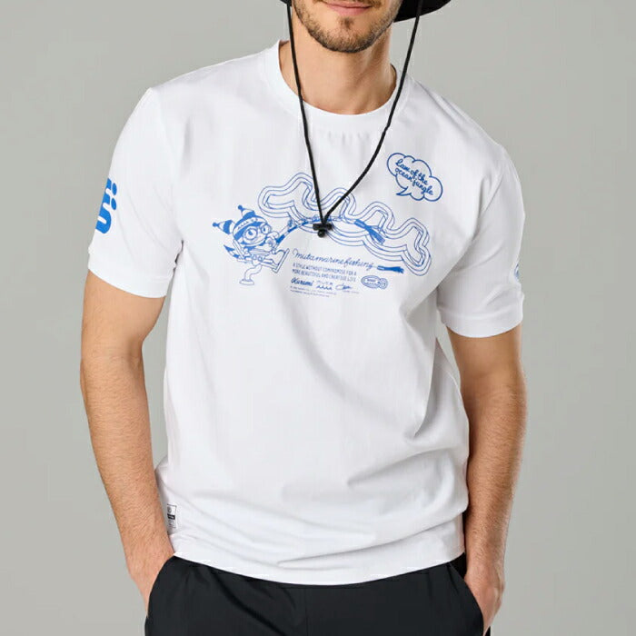 muta MARINE GOLF ムータマリンゴルフ ゴルフウェア メンズ レデイース ユニセックス Kuromi × muta MARINE Fishing ストレッチTシャツ スリムシルエット さらっとした肌離れの良さ マイメロディ mfmp-434778