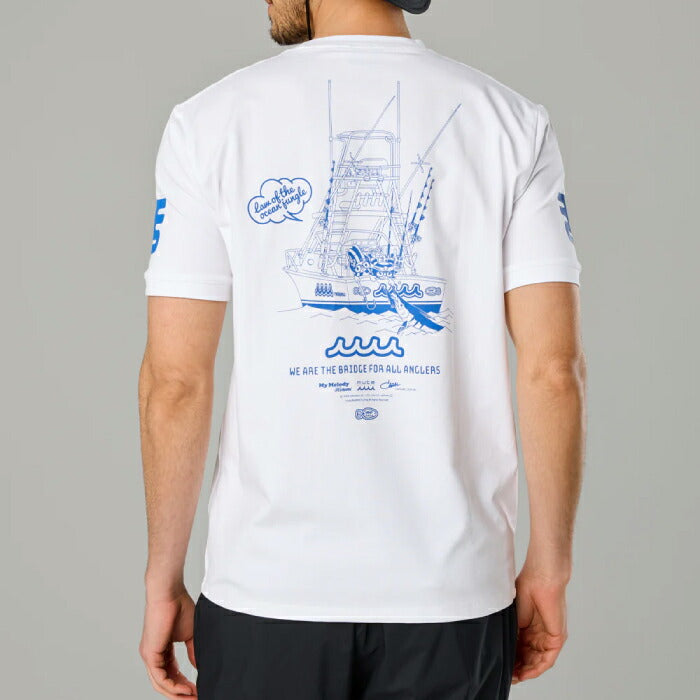 muta MARINE GOLF ムータマリンゴルフ ゴルフウェア メンズ レデイース ユニセックス Kuromi × muta MARINE Fishing ストレッチTシャツ スリムシルエット さらっとした肌離れの良さ マイメロディ mfmp-434778