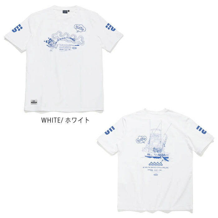 muta MARINE GOLF ムータマリンゴルフ ゴルフウェア メンズ レデイース ユニセックス Kuromi × muta MARINE Fishing ストレッチTシャツ スリムシルエット さらっとした肌離れの良さ マイメロディ mfmp-434778