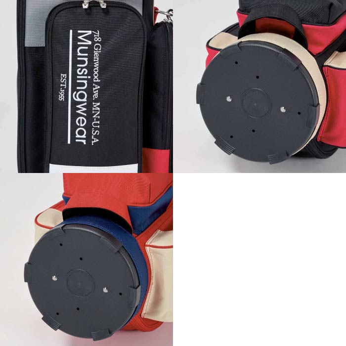Munsingwear マンシングウェア ゴルフ メンズ レディース マルチカラーキャディバッグ 軽量 8.5型 MG5FCB01L