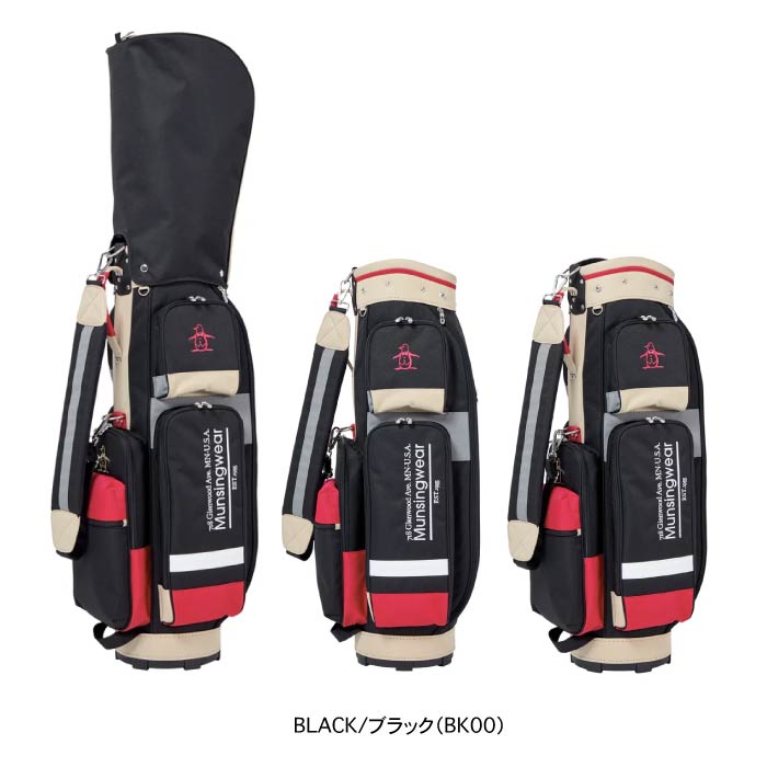 Munsingwear マンシングウェア ゴルフ メンズ レディース マルチカラーキャディバッグ 軽量 8.5型 MG5FCB01L