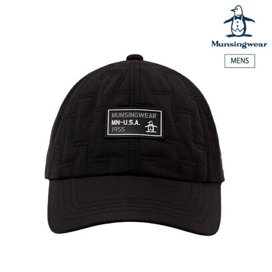 Munsingwear マンシングウェア ゴルフウェア メンズ 2WAY中わたキルトキャップ 帽子 耳当て収納タイプ MG5FCP06M
