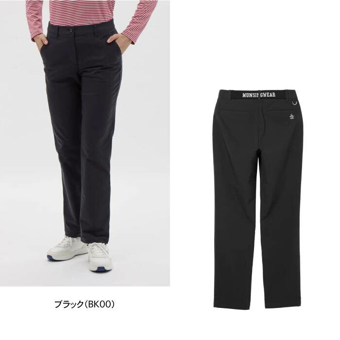Munsingwear マンシングウェア ゴルフウェア レディース HEAT NAVI はっ水ストレッチパンツ ストレートシルエット 保温効果 MG5FLP23L