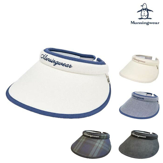 Munsingwear マンシングウェア ゴルフ 帽子 レディース『和紙オックス』素材 クリップバイザー MG5SCP50L