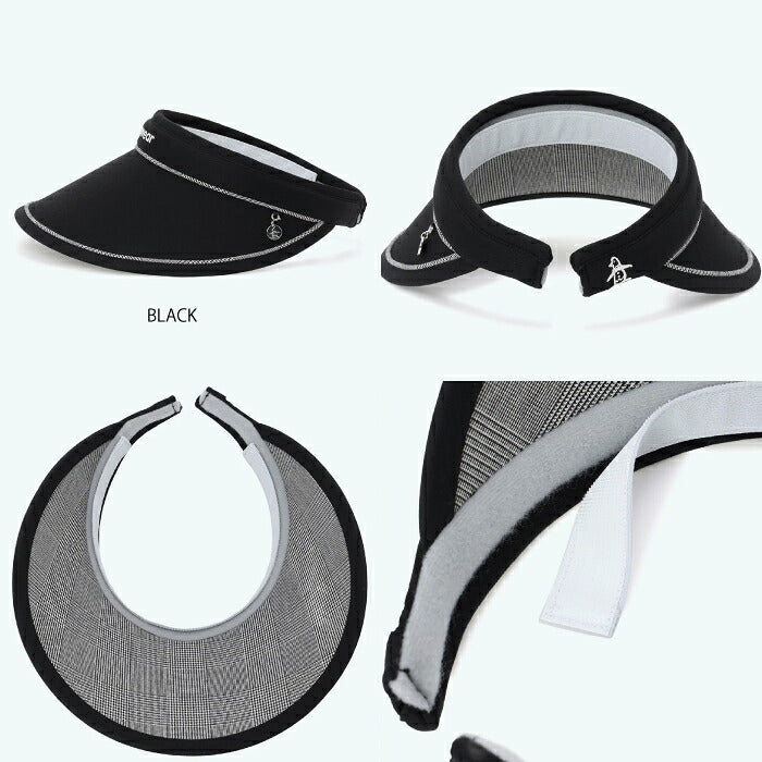 Munsingwear マンシングウェア ゴルフウェア レディース クリップバイザー 取り外し可能なコスメケアテープ付き mg6fcp50l