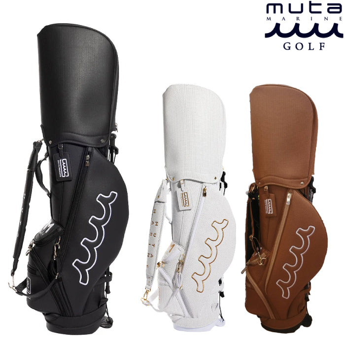 【送料無料】muta MARINE GOLF ムータマリンゴルフ メンズ レディース CONTINUA パンチングエシカルレザー スタンドキャディバッグ MGAD-749097