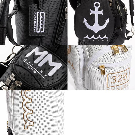【送料無料】muta MARINE GOLF ムータマリンゴルフ メンズ レディース CONTINUA パンチングエシカルレザー スタンドキャディバッグ MGAD-749097