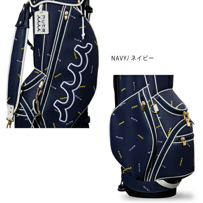 muta MARINE GOLF ムータマリンゴルフ メンズ レディース CONTINUA パンチングエシカルレザー スタンドキャディバッグ MGAD-749107