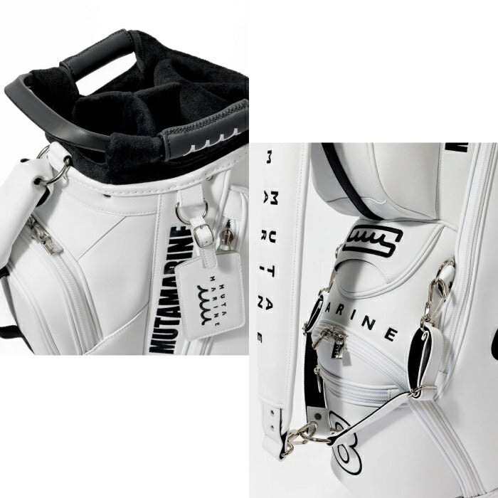muta MARINE GOLF ムータマリンゴルフ メンズ レディース 自立式キャディバッグ＆ヘッドカバーセット CONTINUA エシカルレザー 防汚性 耐久性 重厚感 シンプル・ベーシックデザイン mgad-749119