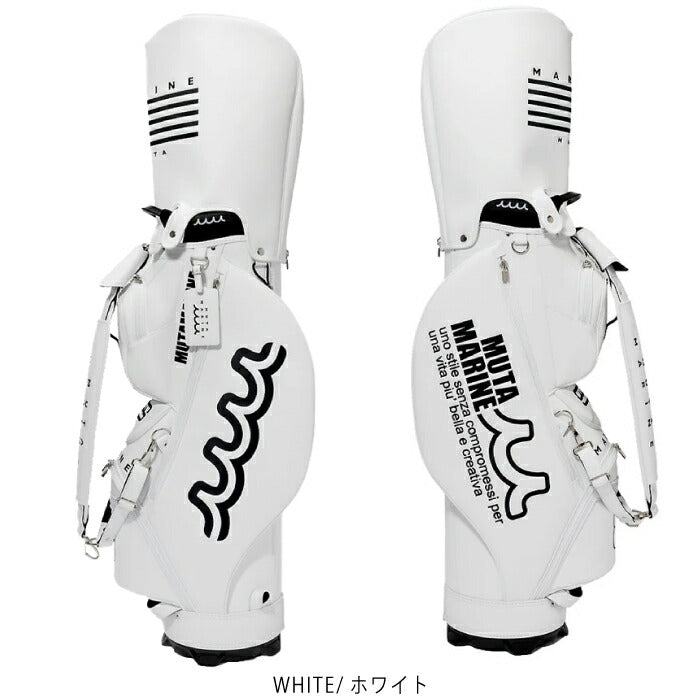 muta MARINE GOLF ムータマリンゴルフ メンズ レディース 自立式キャディバッグ＆ヘッドカバーセット CONTINUA エシカルレザー 防汚性 耐久性 重厚感 シンプル・ベーシックデザイン mgad-749119