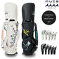 muta MARINE GOLF ムータマリンゴルフ メンズ レディース スタンドキャディバッグ＆ヘッドカバーセット CONTINUA エシカルレザー 高い耐久性 フローラル柄 洗練された雰囲気 重厚感 オープンポケット有 mgad-749121