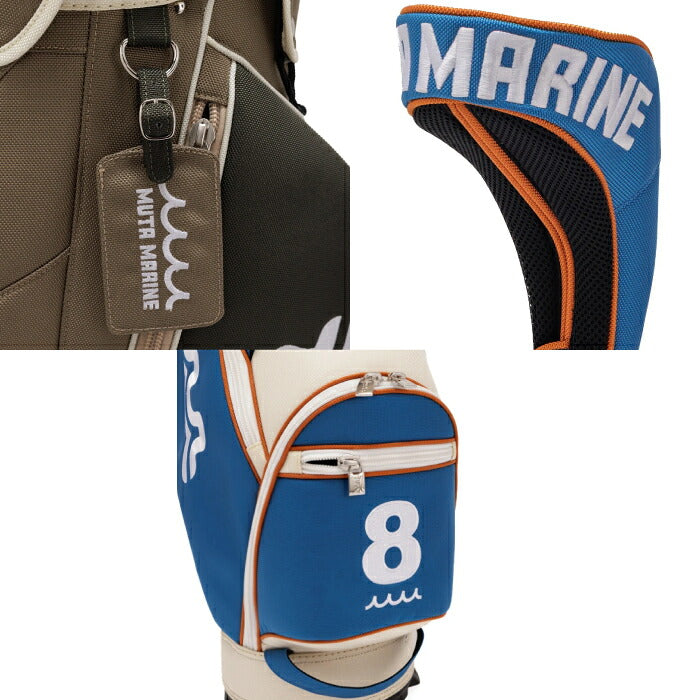 muta MARINE GOLF ムータマリンゴルフ メンズ レディース キャディバッグ＆ヘッドカバーセット デュアルマグプロポリコンボ 口枠5分割 マグネットポケット採用 mgad-749128