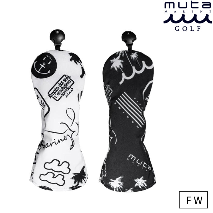 muta MARINE GOLF ムータマリンゴルフ メンズ レディース フェアウェイウッド用 ヘッドカバー (ランダムロゴ) [全2色] MGAD-750090