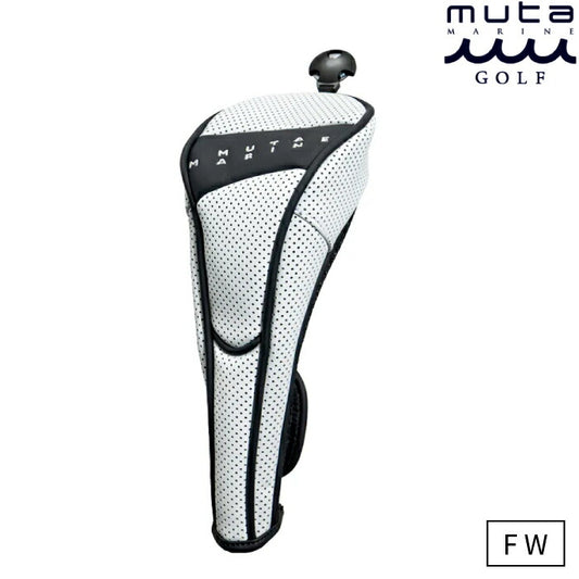 muta MARINE GOLF ムータマリンゴルフ メンズ レディース CONTINUA パンチングエシカルレザー フェアウェイウッド用 ヘッドカバー MGAD-750158