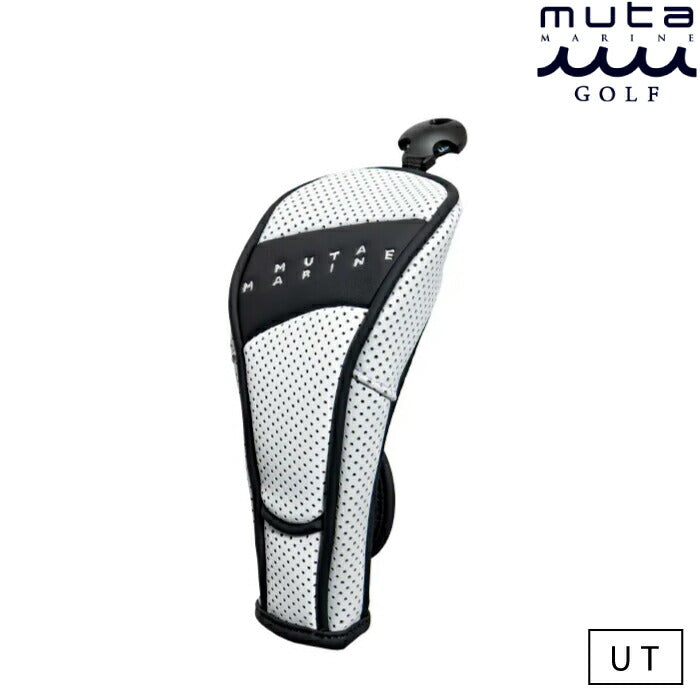 muta MARINE GOLF ムータマリンゴルフ メンズ レディース CONTINUA パンチングエシカルレザー ユーティリティ用 ヘッドカバー MGAD-750159