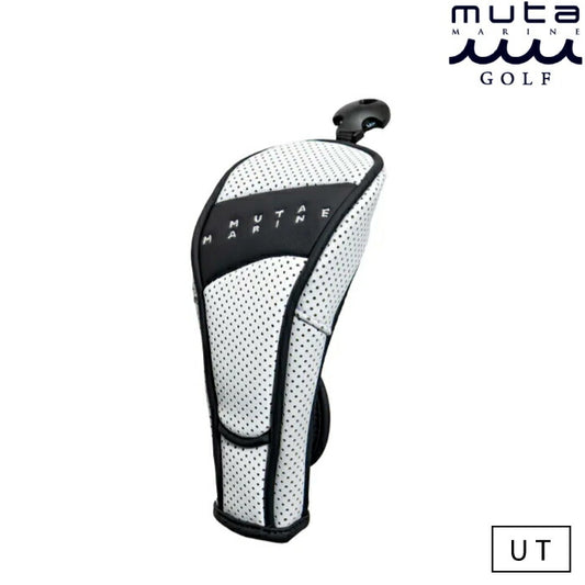 muta MARINE GOLF ムータマリンゴルフ メンズ レディース CONTINUA パンチングエシカルレザー ユーティリティ用 ヘッドカバー MGAD-750159
