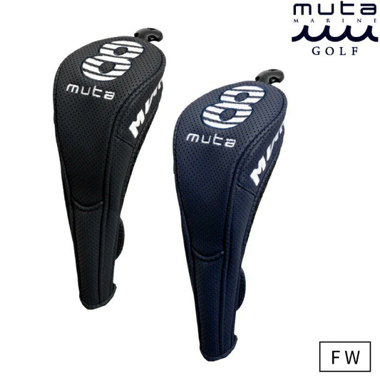 muta MARINE GOLF ムータマリンゴルフ ゴルフウェア メンズ レディース CONTINUA パンチングエシカルレザー フェアウェイウッド用 ヘッドカバー クッション性 耐久性 MGAD-750161