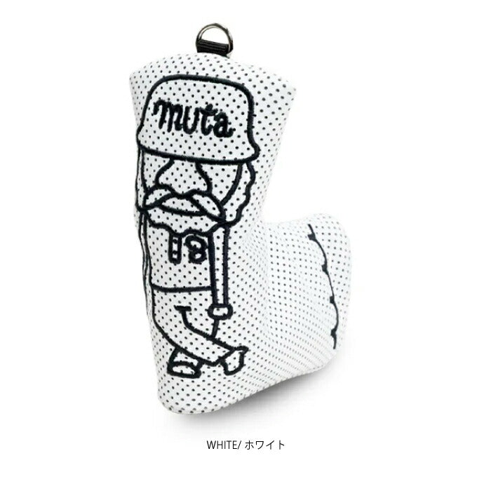 muta MARINE GOLF ムータマリンゴルフ ゴルフウェア メンズ レディース CONTINUA パンチングエシカルレザー ピン型 パターカバー クッション性 耐久性 MGAD-750167