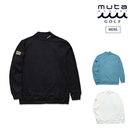 muta MARINE GOLF ムータマリンゴルフ メンズ ライトニット モックネックプルオーバー MGJC-434557