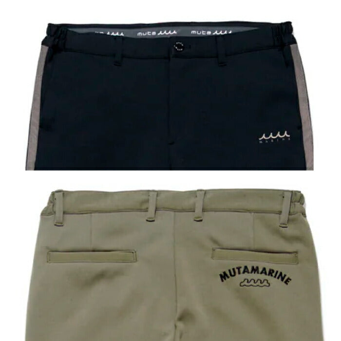 muta MARINE GOLF ムータマリンゴルフ ゴルフウェア メンズ サイドライン ダンボールニットスラックス シャーリング仕様 MGJC-444345