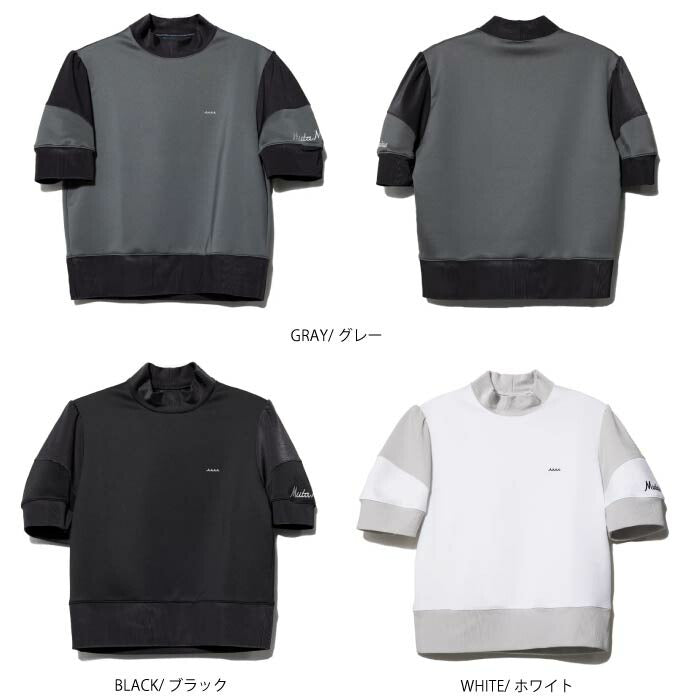 muta MARINE GOLF ムータマリンゴルフ ゴルフウェア レディース ダンボールニット プルオーバー 4WAYストレッチ 吸水速乾 UVカット 抗ピリング MGJC-446406