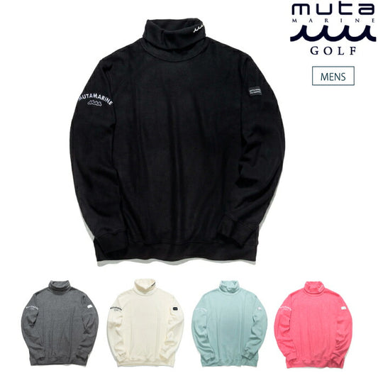 muta MARINE GOLF ムータマリンゴルフ ゴルフウェア メンズ ライトニット タートルネックプルオーバー 発熱素材 伸縮 MGJC-446468